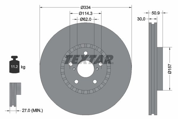 TEXTAR 92147900 Brake Disc