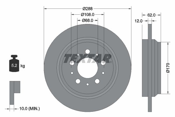 TEXTAR 92149203 Brake Disc