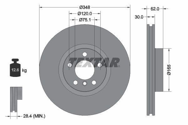 TEXTAR 92160903 Brake Disc