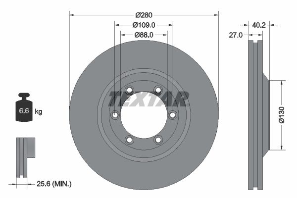 TEXTAR 92174803 Brake Disc