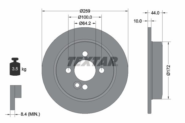 TEXTAR 92175003 Brake Disc