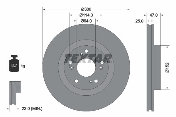 TEXTAR 92177903 Brake Disc
