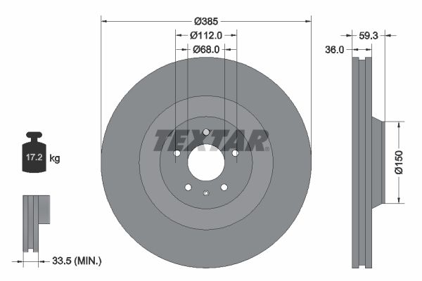 TEXTAR 92184203 Brake Disc