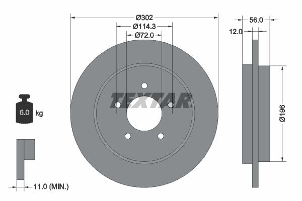 TEXTAR 92197803 Brake Disc