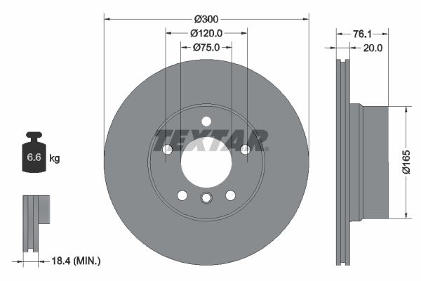 TEXTAR 92199503 Brake Disc
