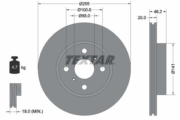 TEXTAR 92199900 Brake Disc