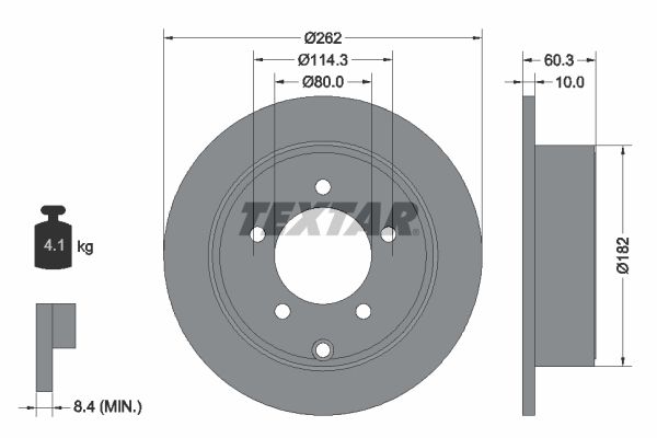 TEXTAR 92202903 Brake Disc