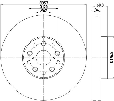 TEXTAR 92224203 Brake Disc
