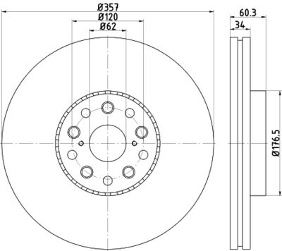 Brake Disc TEXTAR 92224203