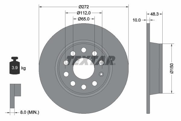 TEXTAR 92224903 Brake Disc