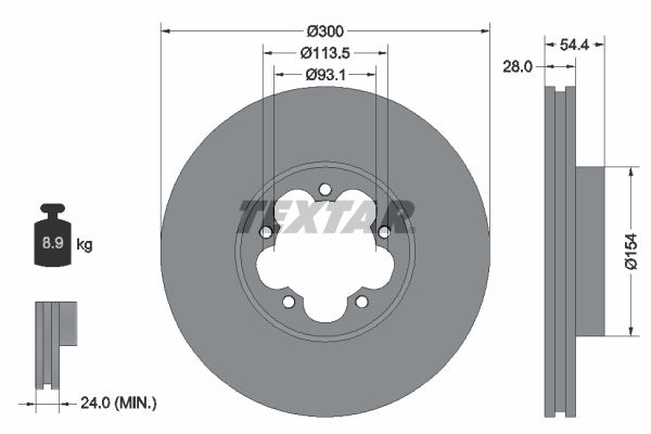 TEXTAR 92231500 Brake Disc