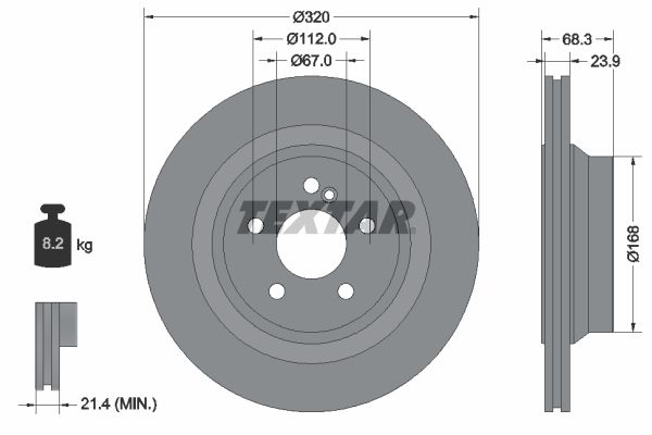 TEXTAR 92233705 Brake Disc