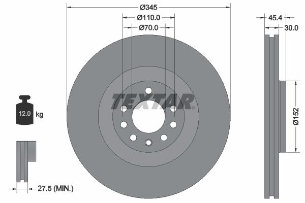TEXTAR 92242403 Brake Disc