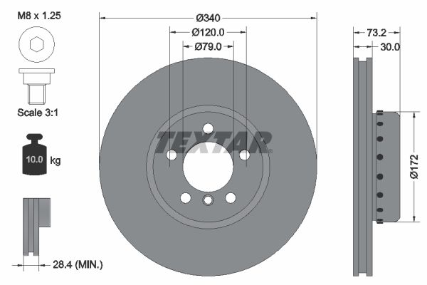 TEXTAR 92264925 Brake Disc