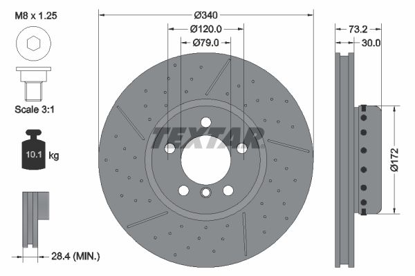 TEXTAR 92265025 Brake Disc