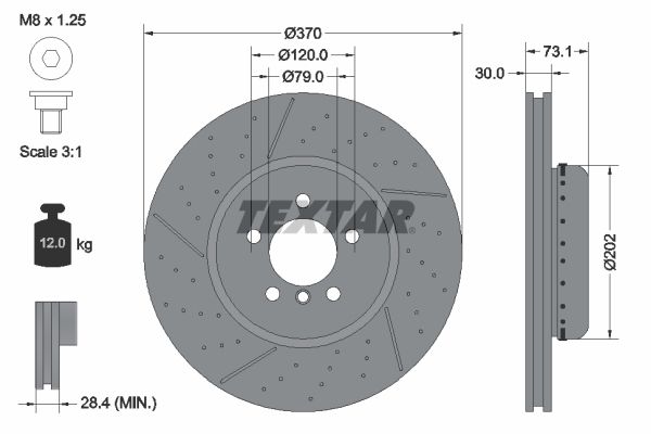 TEXTAR 92265425 Brake Disc
