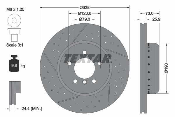 TEXTAR 92266925 Brake Disc