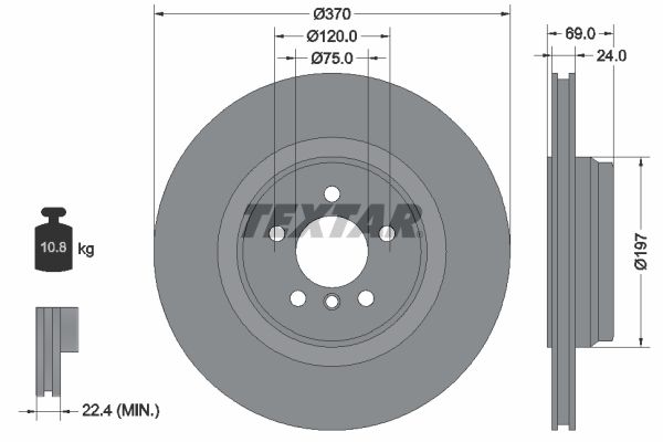 TEXTAR 92270003 Brake Disc