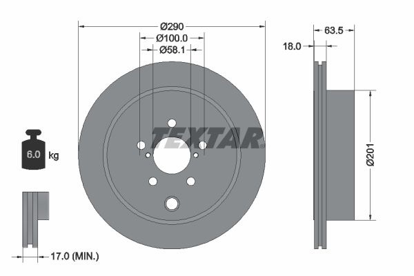 TEXTAR 92270903 Brake Disc