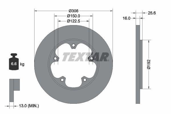 TEXTAR 92274103 Brake Disc