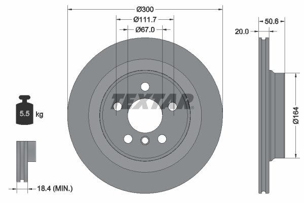 TEXTAR 92274503 Brake Disc