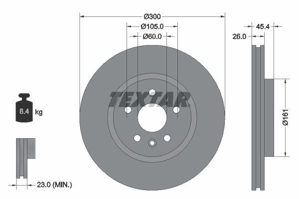 TEXTAR 92277203 Brake Disc