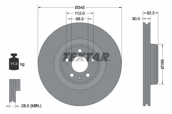 TEXTAR 92294305 Brake Disc