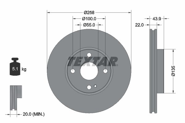 TEXTAR 92300903 Brake Disc