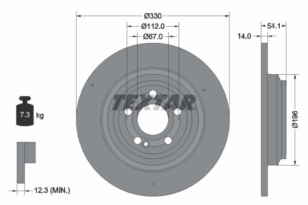 TEXTAR 92306905 Brake Disc