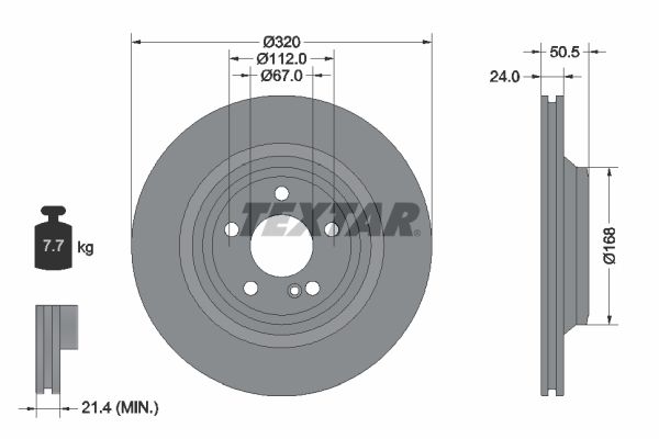 TEXTAR 92317305 Brake Disc