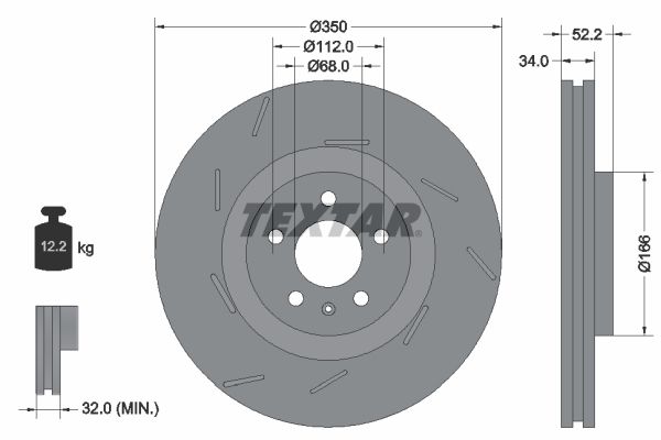 TEXTAR 92319005 Brake Disc
