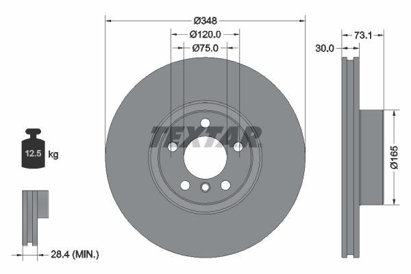 TEXTAR 92320505 Brake Disc