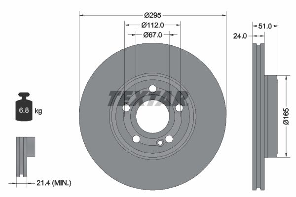 TEXTAR 92323505 Brake Disc