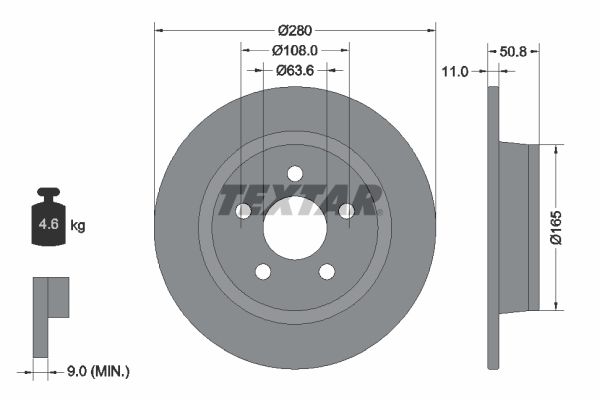 TEXTAR 92326403 Brake Disc