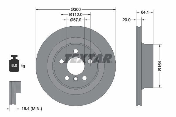 TEXTAR 92326905 Brake Disc