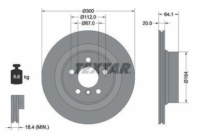 Brake Disc TEXTAR 92326905
