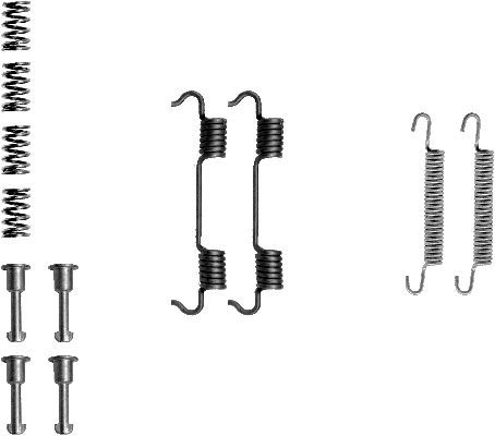 TEXTAR 97012600 Accessory Kit, parking brake shoes