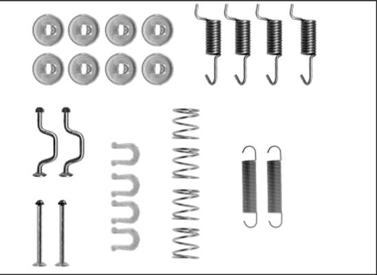 TEXTAR 97043500 Accessory Kit, parking brake shoes