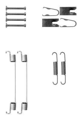 TEXTAR 97048500 Accessory Kit, brake shoes