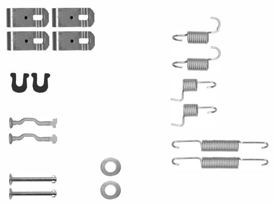 TEXTAR 97048800 Accessory Kit, parking brake shoes