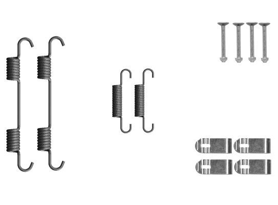 TEXTAR 97049200 Accessory Kit, parking brake shoes