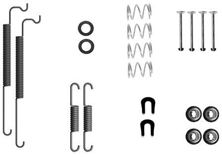 TEXTAR 97049300 Accessory Kit, brake shoes