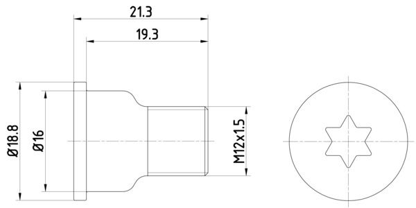 TEXTAR TPM0005 Bolt, brake disc