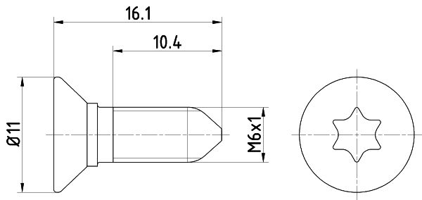 TEXTAR TPM0008 Bolt, brake disc