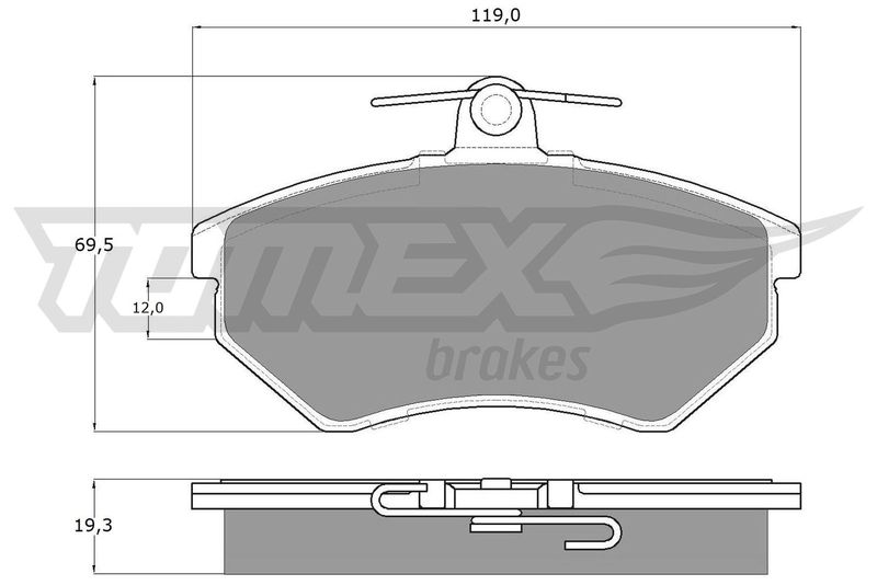 TOMEX Brakes TX 10-11 Brake Pad Set, disc brake