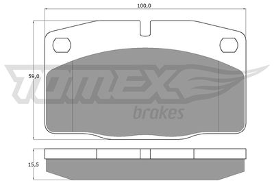 Brake Pad Set, disc brake TOMEX Brakes TX 10-13