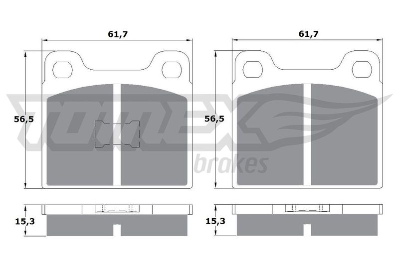 TOMEX Brakes TX 10-16 Brake Pad Set, disc brake
