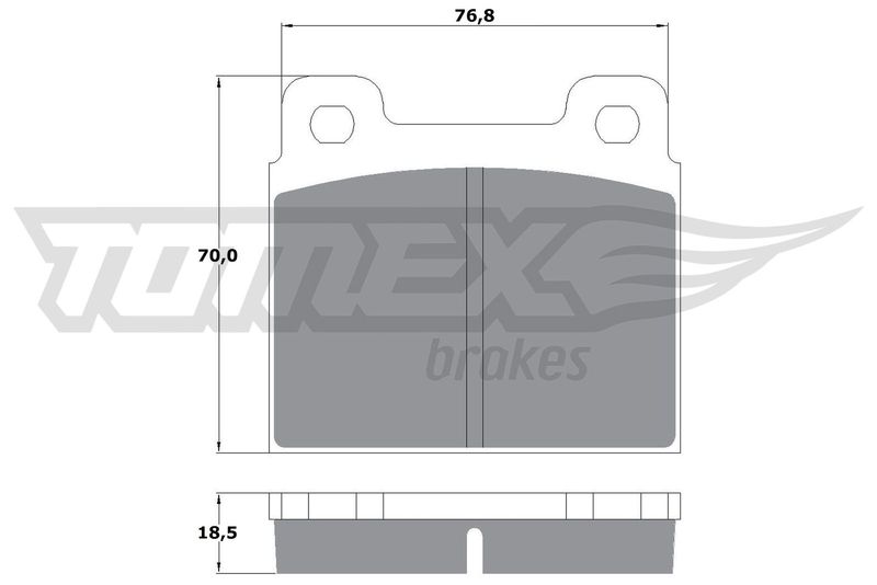 TOMEX Brakes TX 10-181 Brake Pad Set, disc brake