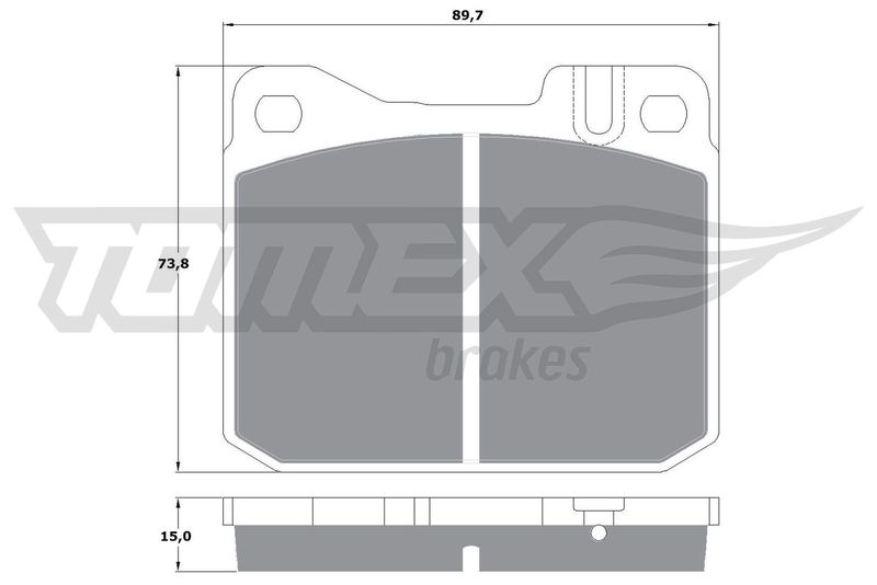 TOMEX Brakes TX 10-22 Brake Pad Set, disc brake