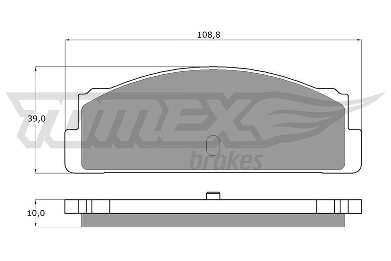 TOMEX Brakes TX 10-24 Brake Pad Set, disc brake